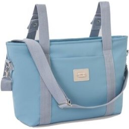 PAZ Rodríguez Bolso bandolera para silla colección Momo. Azul niño