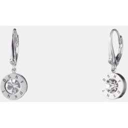 DKNY Pendientes Core con cristal. Blanco