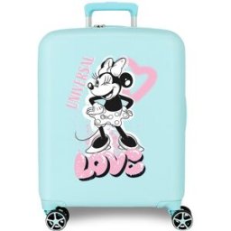 Disney Maleta de cabina Minnie you are magic rígida con capacidad de 38 L. Azul
