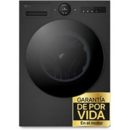 LG Lavadora , Inteligente, AI Direct Drive, TurboWash 360º, 9kg / 1.400rpm, Serie 700 - F4X7009TBB. Negro mate