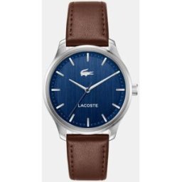 Lacoste Reloj de hombre Lisbon 2011477 de piel marrón. Azul