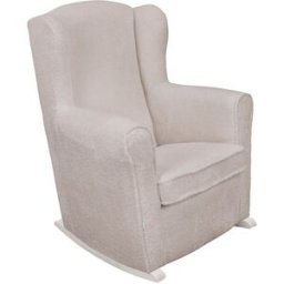 Micuna Butaca Mecedora de lactancia reclinable Nanny Relax. Blanco/Gris niño