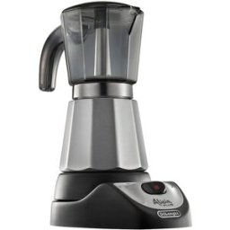 DeLonghi De'Longhi - Cafetera italiana eléctrica De'Longhi EMK 6 Alicia con capacidad para 6 tazas. Silver / Negro