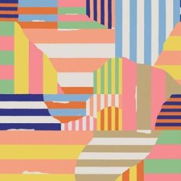 Coordonne Papel pintado geométrico desigual . (0,5 x 10 m) Rosa