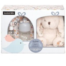 Suavinex Pack perfumeria peluche y colonia Baby 100ml + 50ml. Blanco niño