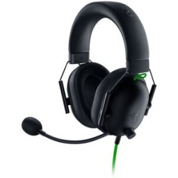 Razer Auriculares de diadema con micrófono para Gaming BlackShark V2 X. Negro / Verde