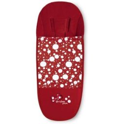 Cybex Saco Cubrepiés de invierno Platinum Petticoat Fashion Collection para Silla de paseo Priam o Mios Dark Red rojo. Rojo niño