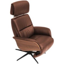 El Corte Inglés Sillón relax eléctrico de piel semi anilina Ford . Marrón