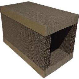 Fred & Rita Rascador para gatos caja cartón. Marrón