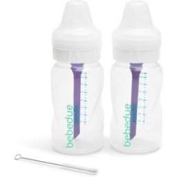Bebé Due Pack biberones anticólicos Bebedue Medic 260 ml, 2 unidades. (19 X 13 X 6.5 Cm) Blanco niño