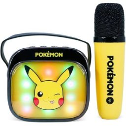 OTL Pokemon Pikachu Altavoz y micro karaoke con luz LED.