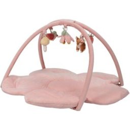 LITTLE DUTCH Manta de actividades con arco de juegos. Rosa claro