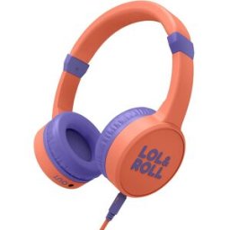 Energy Sistem Auriculares de diadema Pop Kids con micrófono. Naranja / Morado