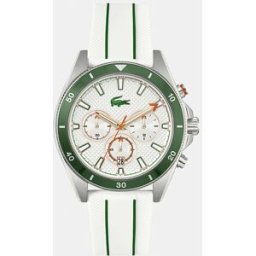 Lacoste Reloj de hombre Mainsail 2011362 de silicona blanco. Blanco