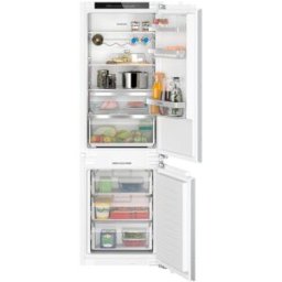 Siemens Frigorífico combi integrable , cierre SoftClose con puerta fija - KI86NADD0. Blanco