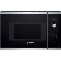 Bosch Microondas integrable 20 litros - BFL524M. Cristal negro/inox