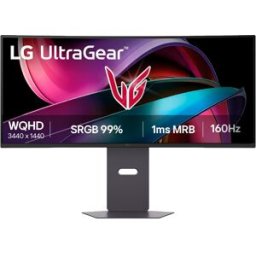 LG Monitor PC Gaming 86,3cm (34') 34g600A-B Curvo, 160Hz, UWQHD, AMD FreeSync Premium, HDR10. Gris