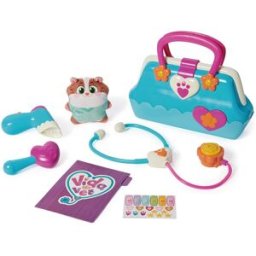 Spin Master Maletín de Veterinaria con accesorios, pegatinas y peluche Palomita Vida The Vet .