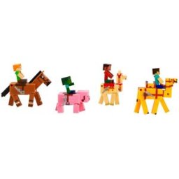 Bizak Figura coleccionable figura y animal con movimiento Minecraft .