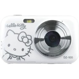 Yashica Cámara digital compacta Hello Kitty DZ100 de 5MP. Blanco