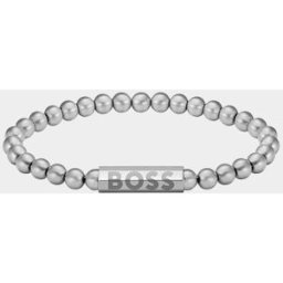 Boss Pulsera de hombre Sphere de acero. Plata