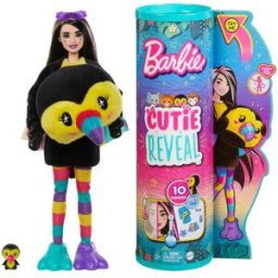Barbie Muñeca con disfraz de tucán Cutie Reveal.