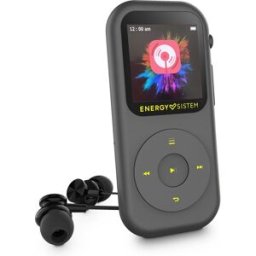 Energy Sistem Reproductor MP4 Handy, 16GB, Bluetooth, radio FM. Negro / Amarillo