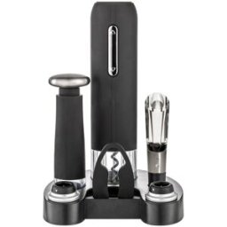 El Corte Inglés Set 7 accesorios de vino Vinobile . Negro