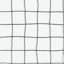 Tres Tintas Papel pintado geométrico desigual . (0,5 x 10 m) Blanco
