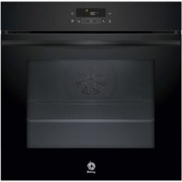 Balay Horno con vapor pirolítico , 60 cm, Serie Cristal, Negro - 3HD5829N3. Negro