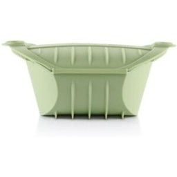 Lékué Estuche de vapor de silicona profundo con capacidad para 2 personas . Verde