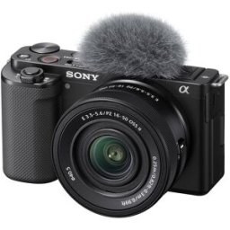 Sony Alpha ZV-E10K. Cámara vlogging APS-C mirrorless con objetivo zoom motorizado 16-50 mm f/3.5-5.6 II (24 MP, vídeo 4K, Eye AF en tiempo real. Negro
