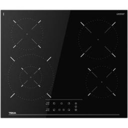 Teka Encimera vitrocerámica con 4 zonas de cocción - TBC 63620 TTC. Negro