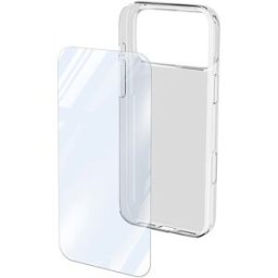 Cellular Line Kit: Funda + protector de pantalla para iPhone 17 Pro Max. Transparente