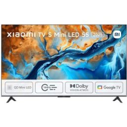Xiaomi TV MiniLED 139 cm (55') S Mini 2025 UHD 4K QD-MiniLED con Google TV Dolby Atmos Dolby Vision IQ. Gris