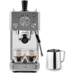 Breville Cafetera espresso manual Slimline. Gris