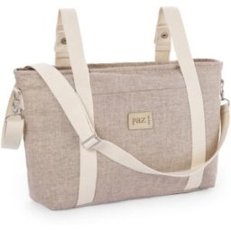 PAZ Rodríguez Bolso bandolera para silla colección Linaza. Natural niño