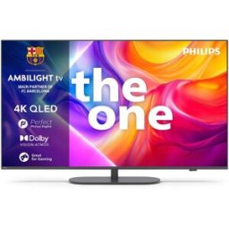 Philips TV QLED 108 cm (43') Ambilight 43PUS9010/12 UHD 4K, Dolby Vision y Dolby Atmos, Titan OS, Smart TV. Carbón