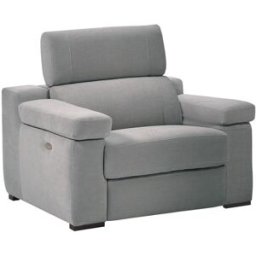 El Corte Inglés Sillón relax eléctrico tapizado City . Gris claro