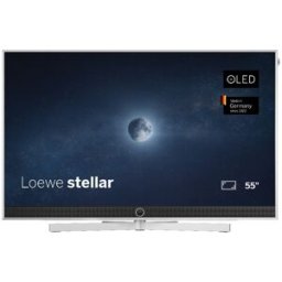 Loewe TV OLED 139 cm (55'') stellar 55 UHD 4K, HDR, Wi-Fi y Smart TV con barra sonido 80W y DR+. Aluminio / Hormigón