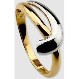 El Corte Inglés Anillo de oro bicolor. (14) Oro / Plata