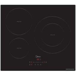Midea Placa Induccion 3 zonas con tecnología Inverter Quattro - MIH740T278K0. Negro