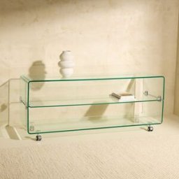 El Corte Inglés Mueble de TV de cristal Shiny . Cristal