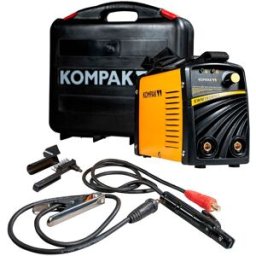 KOMPAK Soldador Inverter para Electrodo con Maletín EWM160MMA. Negro / Amarillo