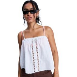 Roxy Top de mujer Sweetest Sky . (XS) Blanco