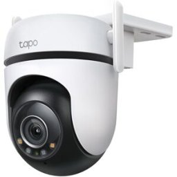 TAPO Cámara de Vigilancia 360º TC42, Exterior, Rotatoria, 2K QHD, Detección Inteligente IA Gratuita, Visión Nocturna a Color. Blanco