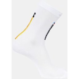 Salomon Calcetines unisex PULSE RACE FLAG CREW . Blanco