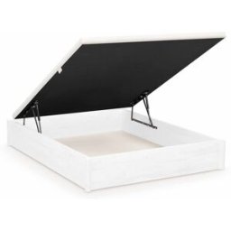 Sonpura Canapé abatible de madera Amara . (Cama 135 x 190 cm) Ártico