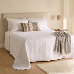 El Corte Inglés Edredón algodón Rune . (Cama 90 cm) Blanco
