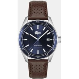 Lacoste Reloj de hombre boston Automatique 2011377 de piel marrón. Marrón